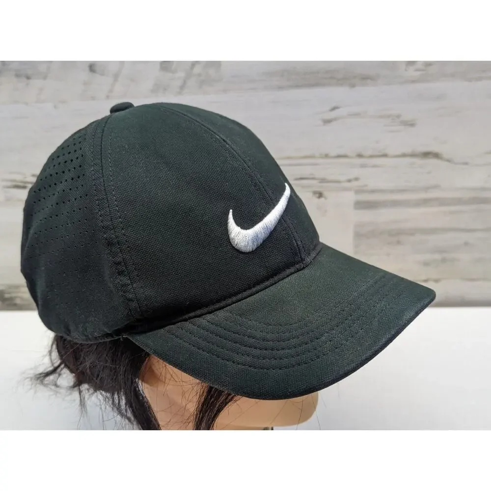 Nike Golf Black Legacy 91 Dri Fit Hot‎ Weather Polyester Baseball Cap Adult OSFA